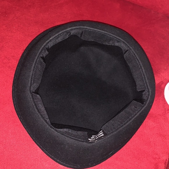 VTG Black Wool Womens Hat Casual Rolled Felt Rim Cap - Picture 3 of 6